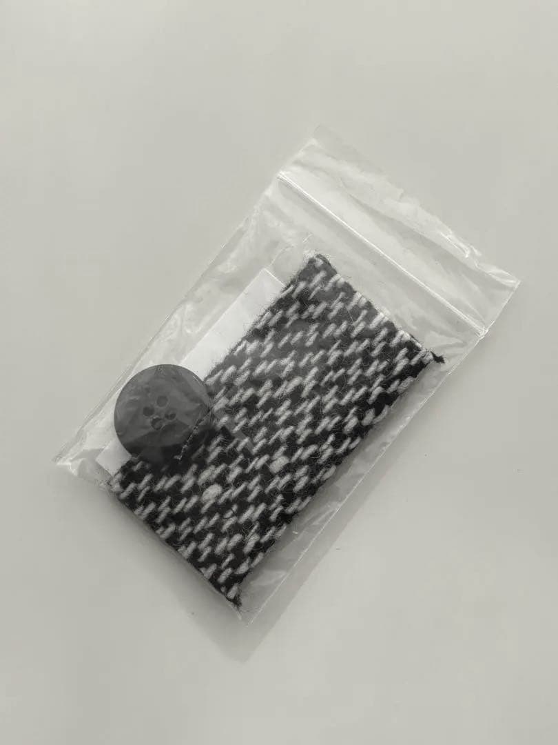 美品☆2024AW ブラックコムデギャルソン 丸襟ステンカラーツイードコート