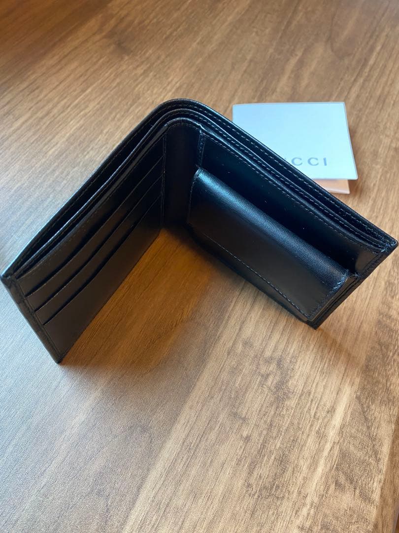 GUCCI グッチ 二つ折り財布 138063 2888 ブラック