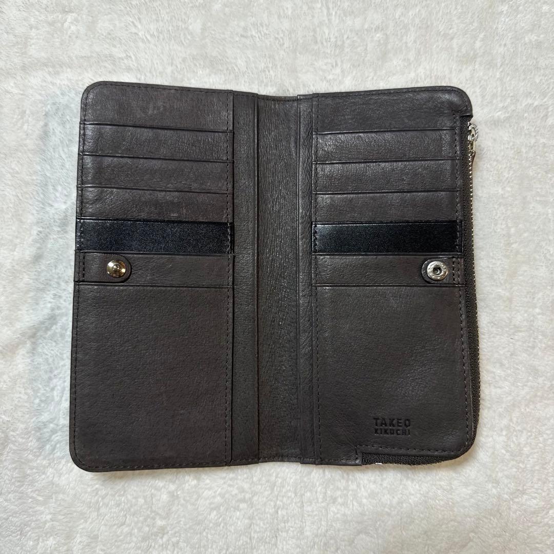 【新品】TAKEO KIKUCHI（タケオキクチ） 本革長財布 レザー