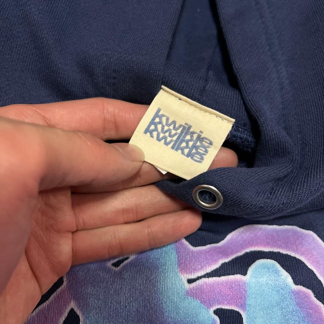 kwikie hoodie indigo パーカー　Sサイズ