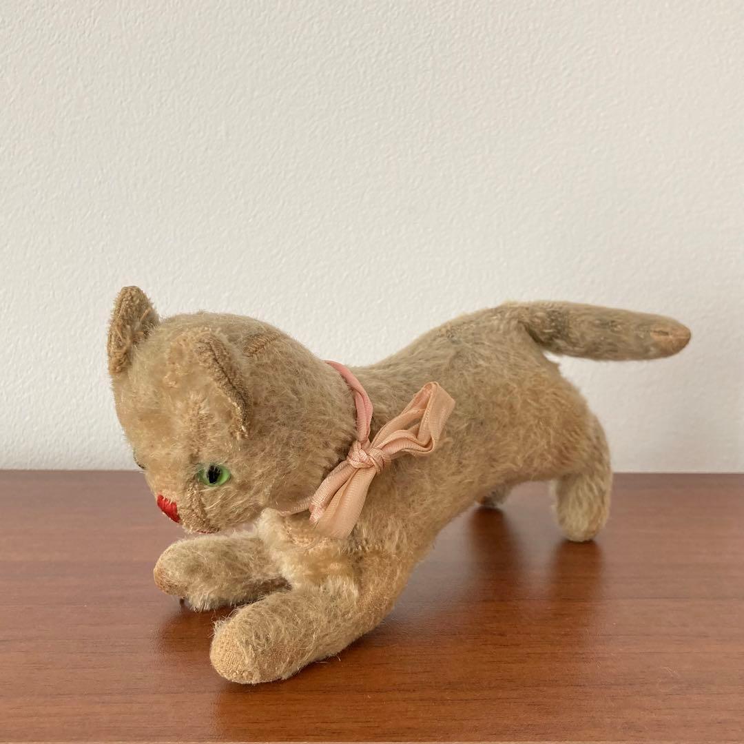 希少　猫　ネコ　ぬいぐるみ　ドイツ　ヴィンテージ　アンティーク