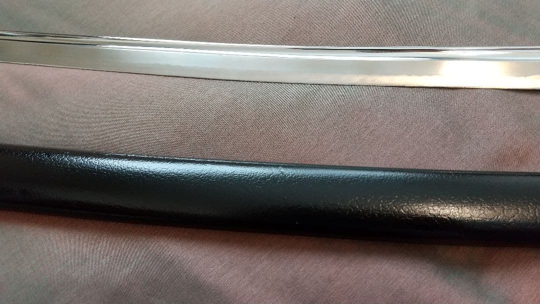 【二尺四寸一分】レザー風柄 居合刀 海鼠透かし鍔 模造刀 武具 拵え 日本刀