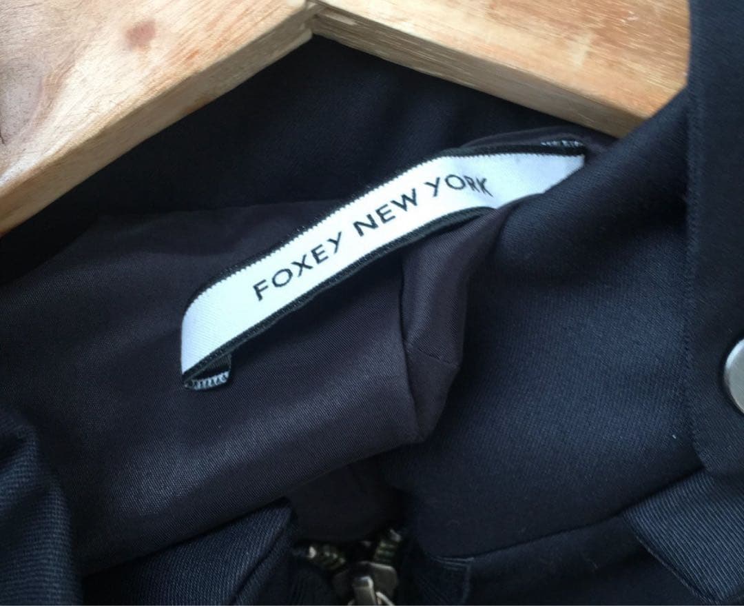 極美品　ＦＯＸＥＹ ＮＥＷ ＹＯＲＫ　タキシードクッションコート 40