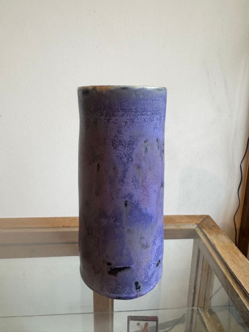 結城彩　花器　フラワーベース　陶器　人気色　油薬