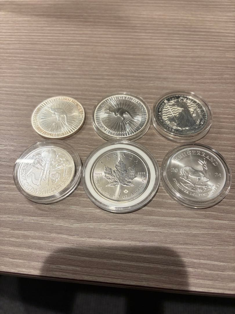 銀貨6枚セット トロイオンス