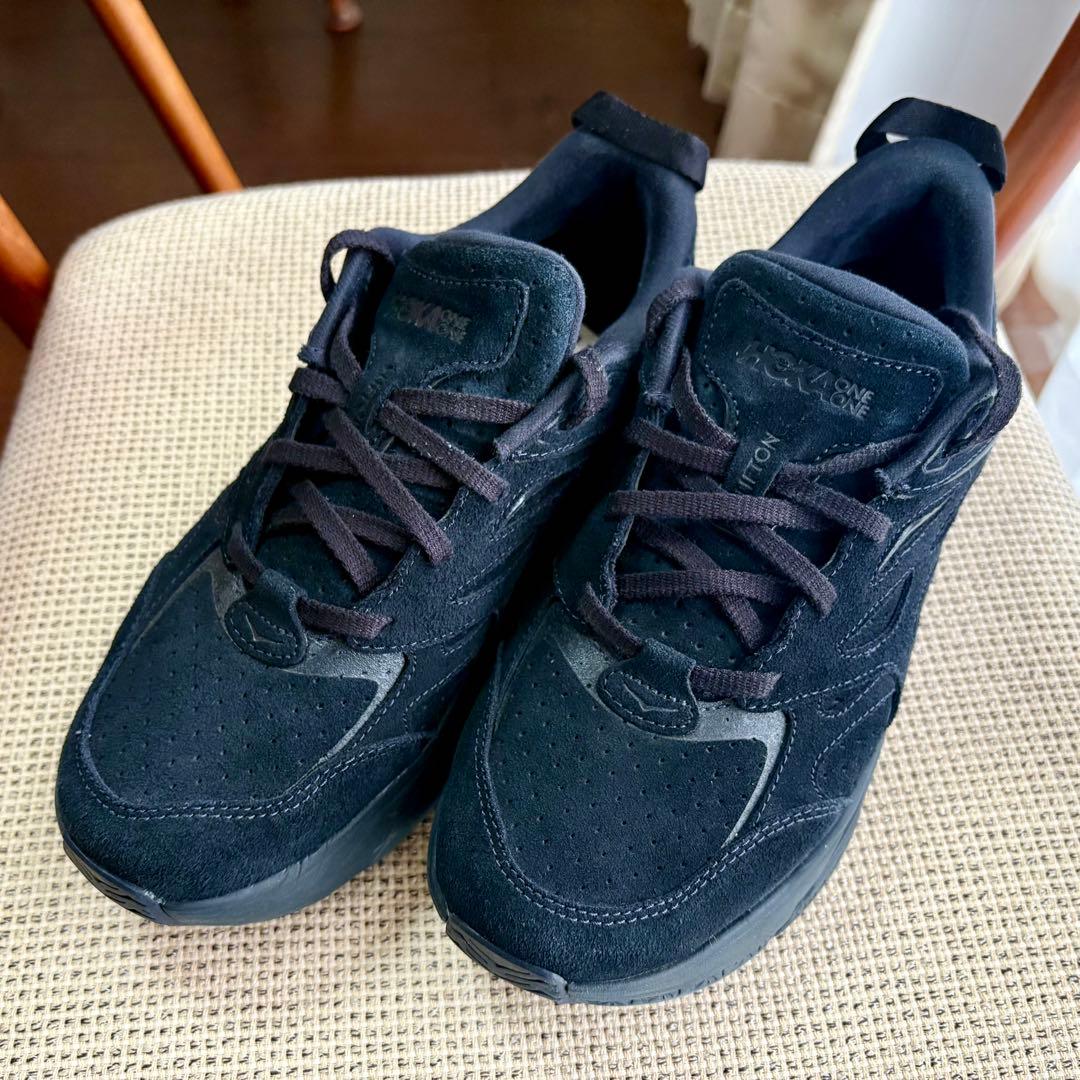 靴 HOKA ONE ONE CLIFTON SUEDE black