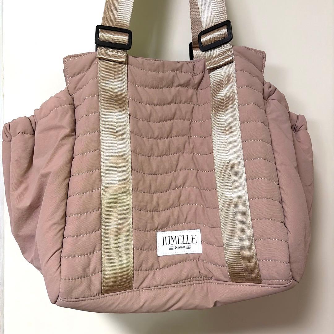ジュメロ　キルティング　マザーズバッグ　ピンク