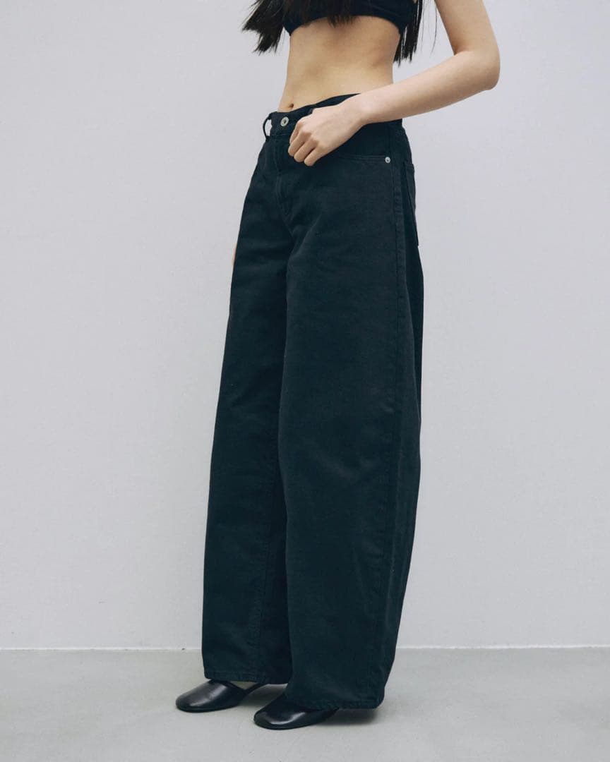 JSELF / 新品・未使用 Wide Loose Denim BLACK 25