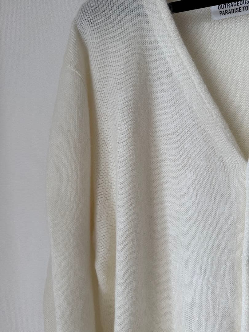 トップス WACKO MARIA MOHAIR KNIT CARDIGAN L