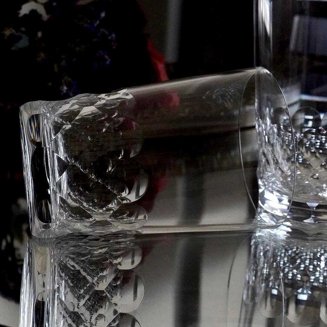 美しいオールドバカラBACCARAT★エカイユ★ショニー★グラス ペア　B