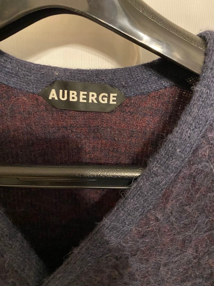 AUBERGE モヘア カーディガン  カート　 ネイビーパープル