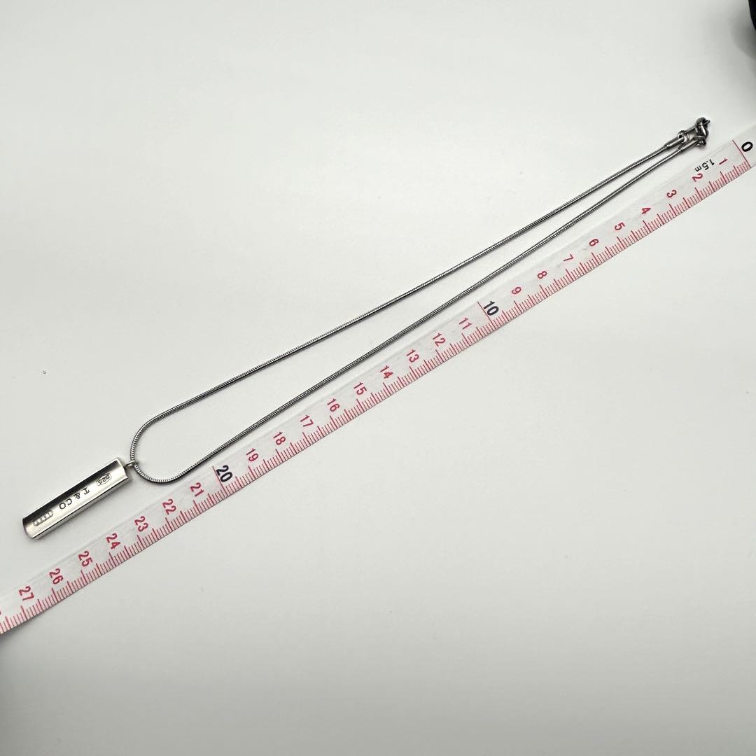 ティファニー　ナロー　バー　1837 ネックレス　シルバー　925 社外チェーン