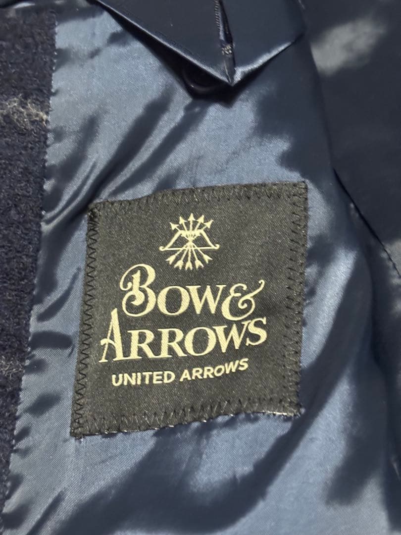 bow&arrows 日本製　ウィンドウペンチェック　ウール　チェスターコート