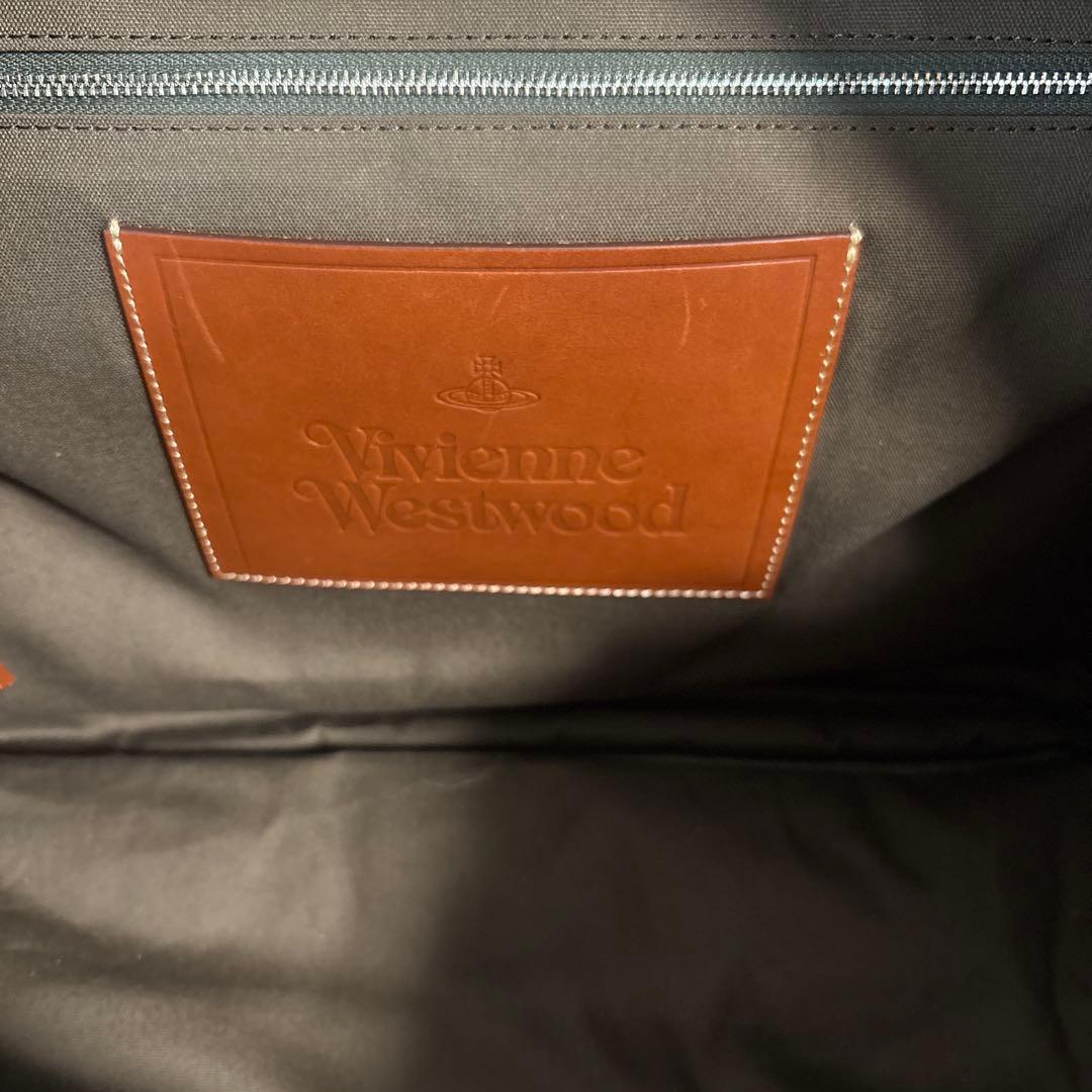 Vivienne Westwood アイダーダウン ボストンバッグ カーキ L