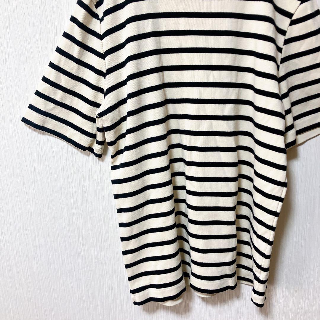 JIL SANDER【L】Tシャツ カットソー 五分丈 メンズ 厚手 綿100%