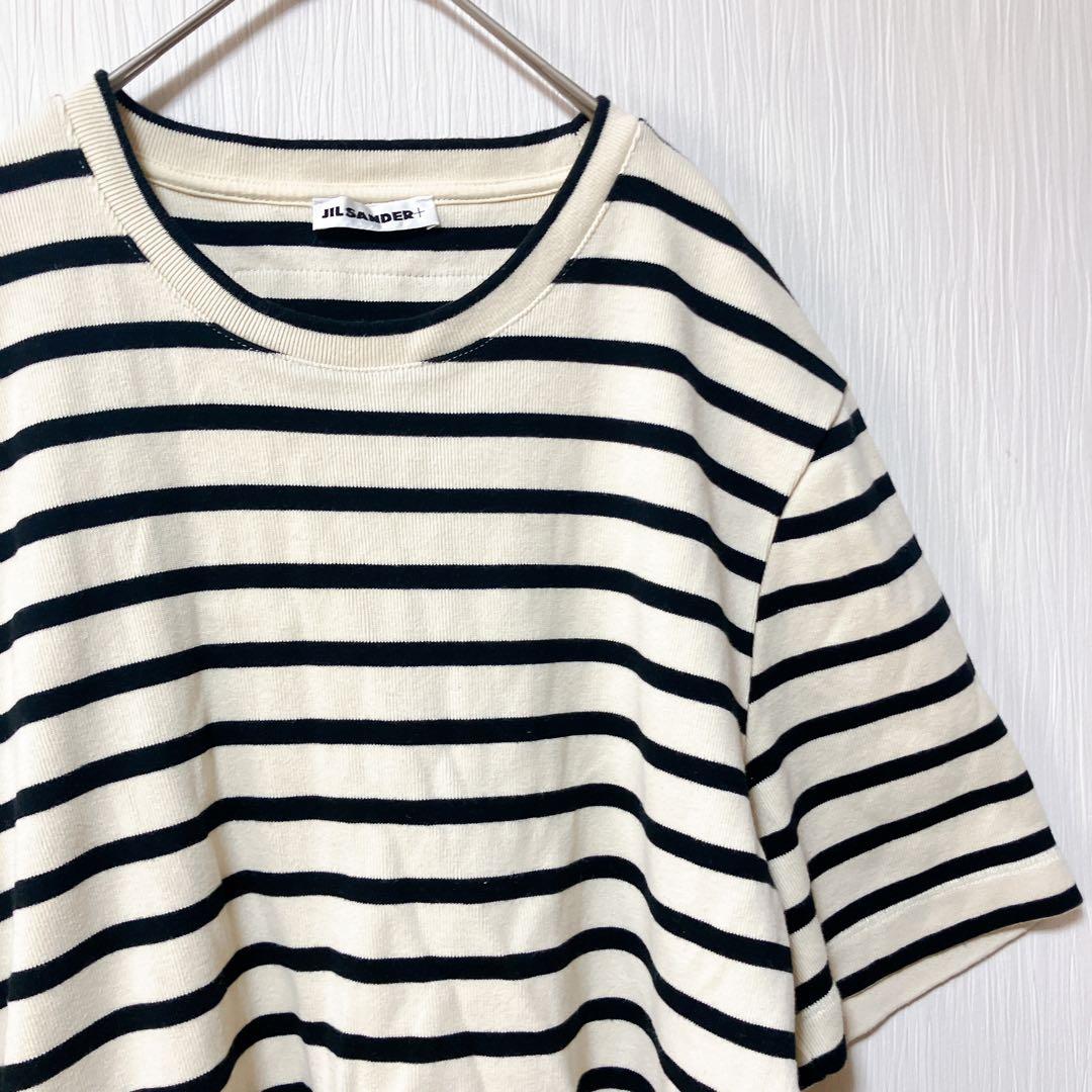 JIL SANDER【L】Tシャツ カットソー 五分丈 メンズ 厚手 綿100%
