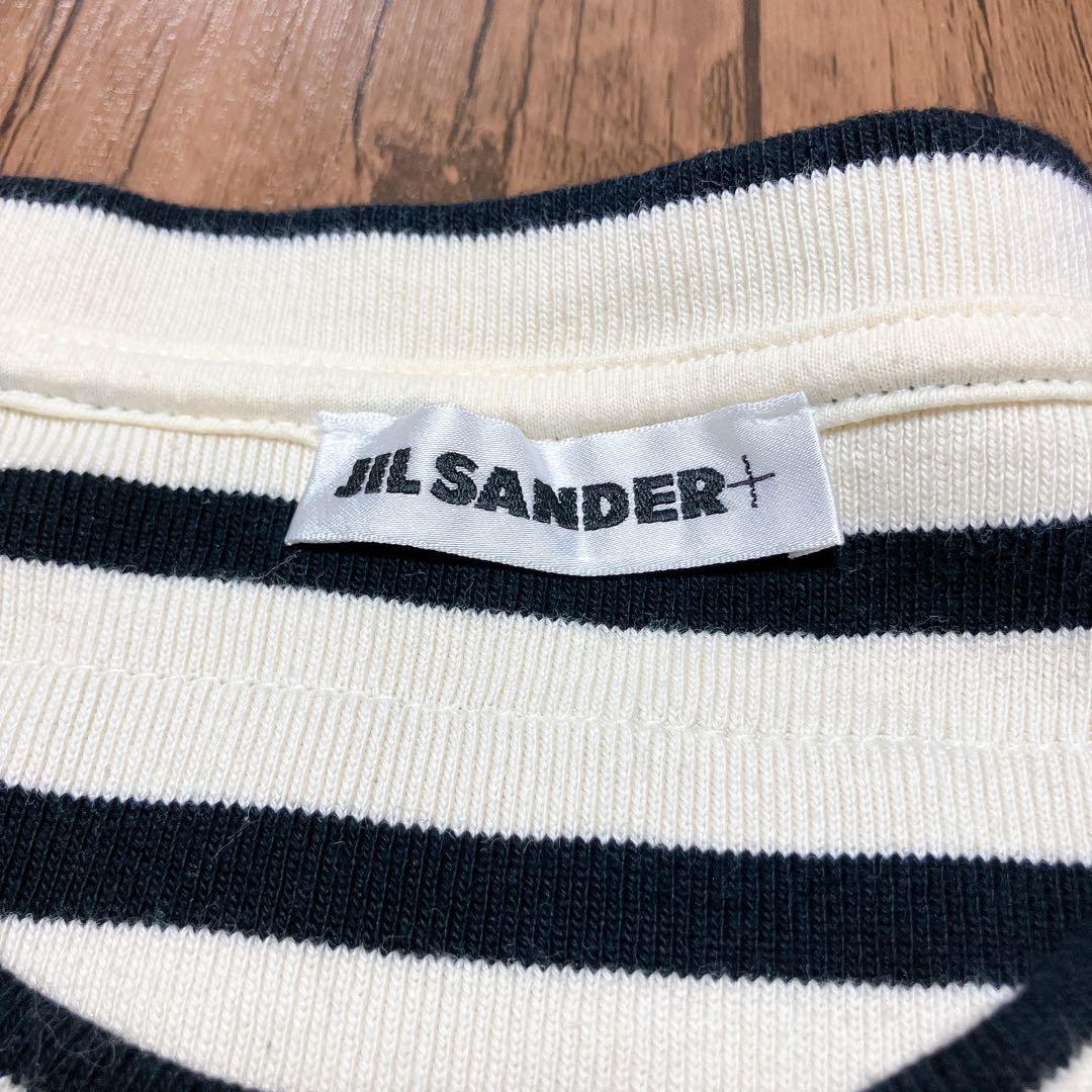 JIL SANDER【L】Tシャツ カットソー 五分丈 メンズ 厚手 綿100%
