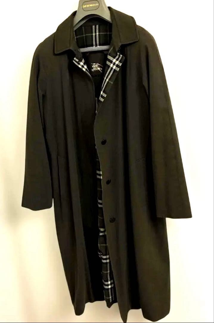 Burberry 濃深緑トレンチコート