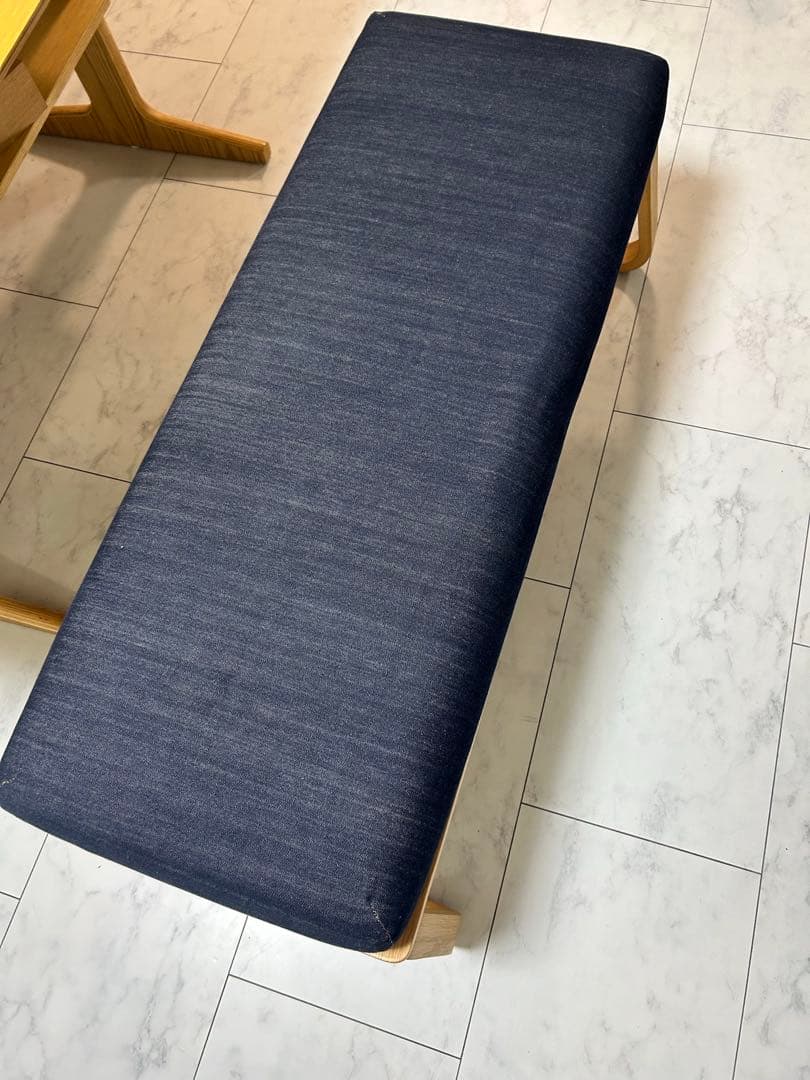 無印良品　リビング　ダイニング　ベンチ　チェア　カバー　デニム