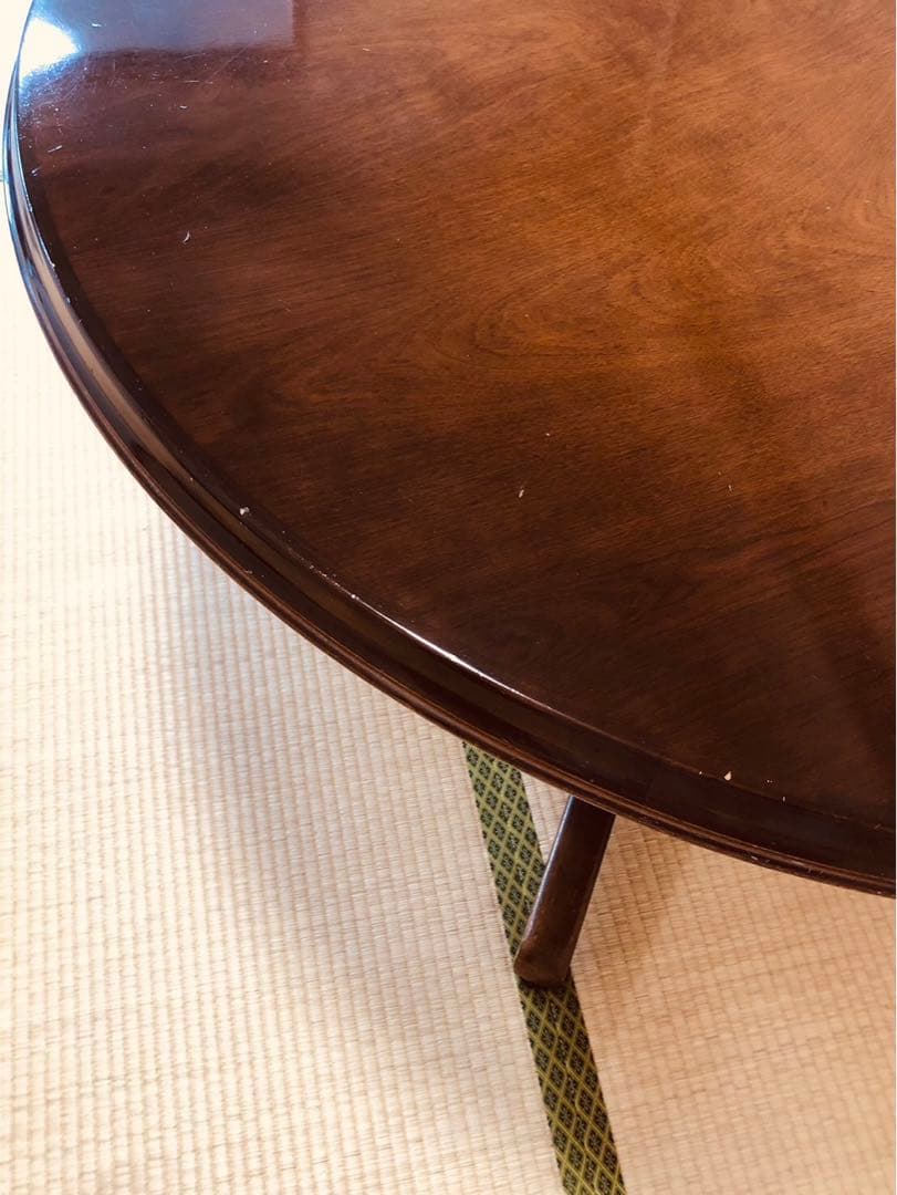 ao【希少】飛騨産業 キツツキマークの大型丸テーブル