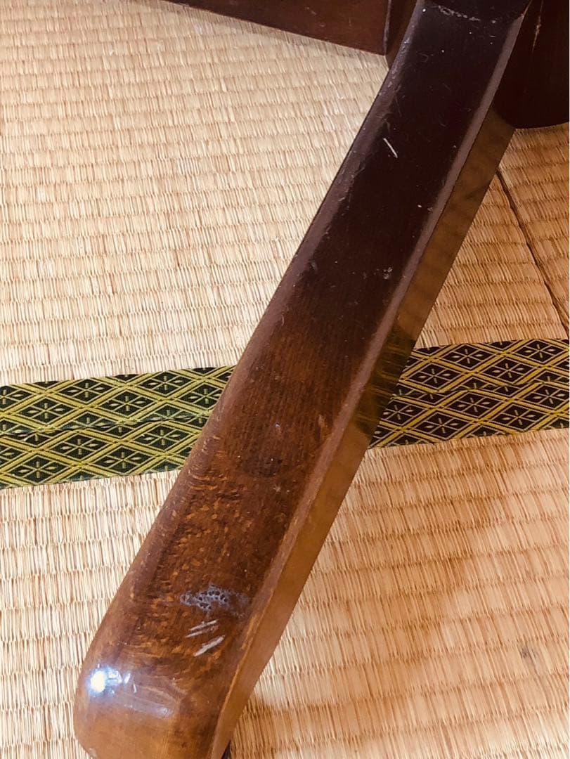 ao【希少】飛騨産業 キツツキマークの大型丸テーブル