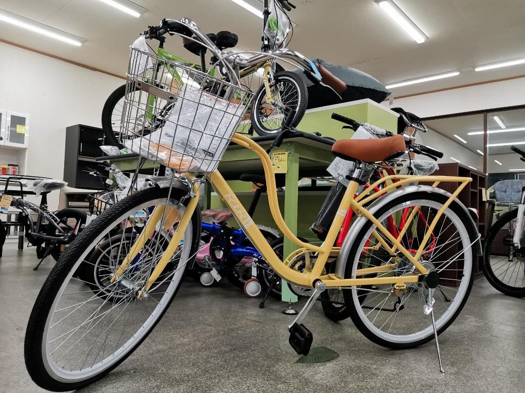 在庫処分超お得 新品KF24 自転車 シティサイクル シマノ製7段10