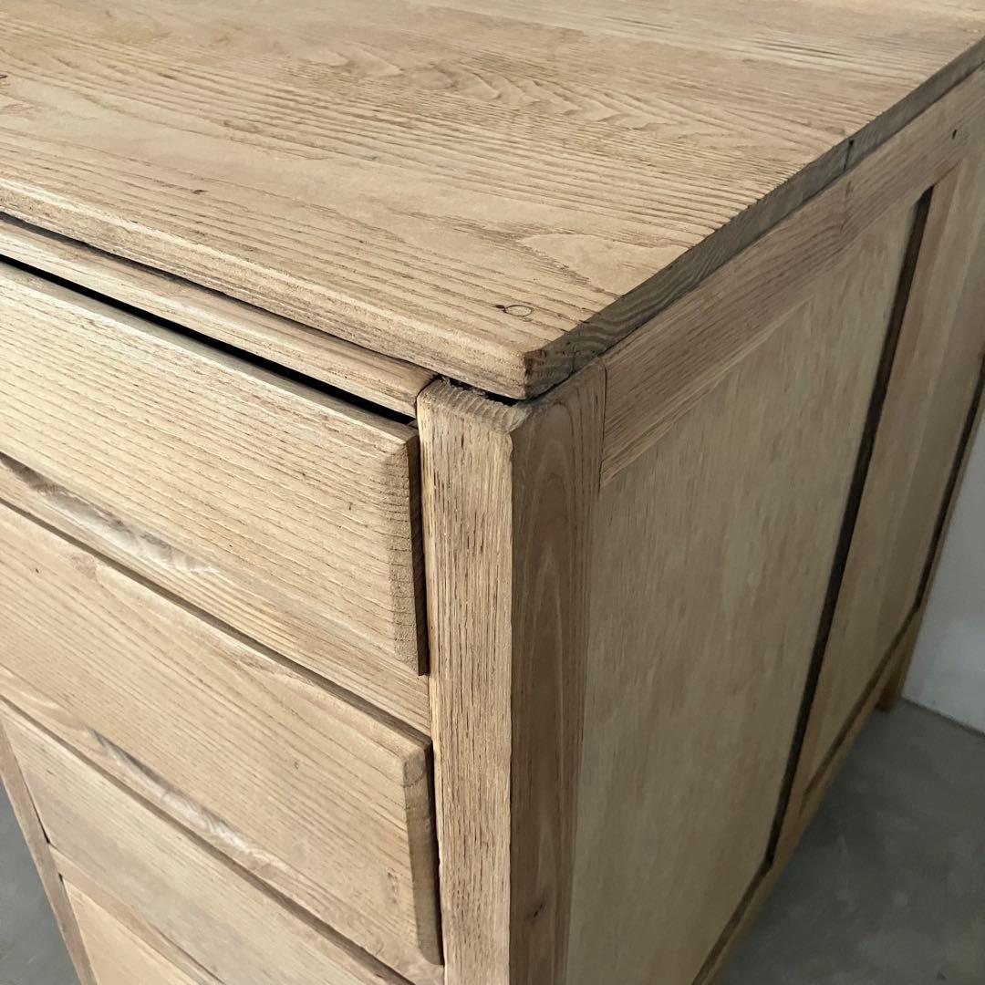 レトロ　アンティーク　古道具　古家具　剥離　ストリップド　机　テーブル　昭和