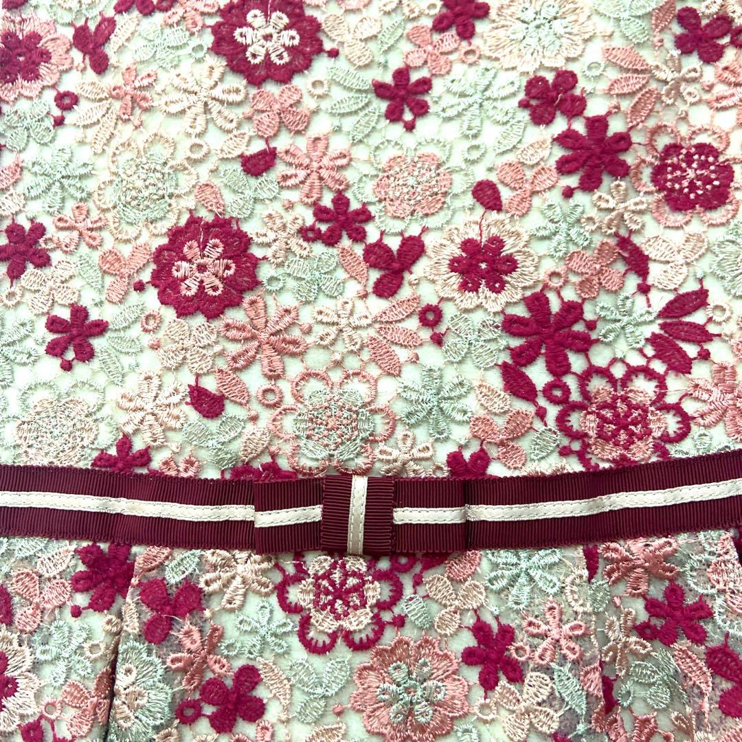 TOCCA 花柄刺繍 ノースリーブワンピース 110