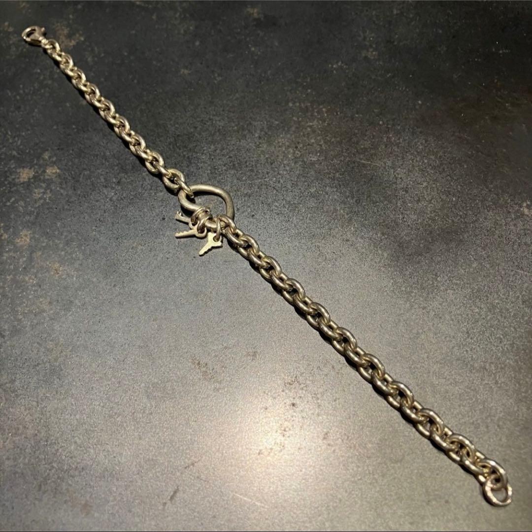 SILVER925 HEART BRACELET/シルバー/ブレスレット