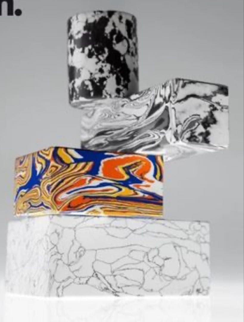 TOM DIXON Swirl Multi 大理石 キャンドルスタンド