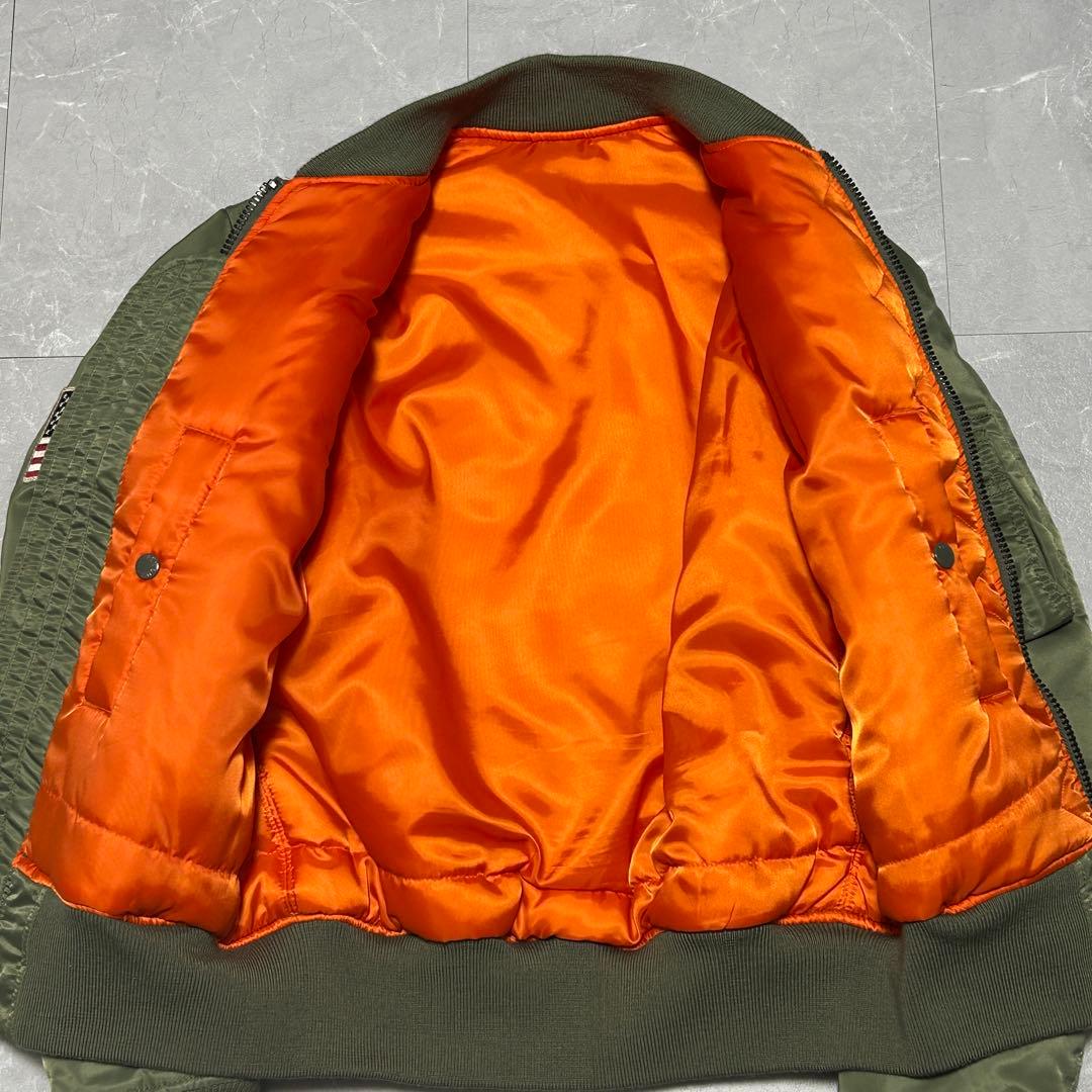 ☆希少☆新品級【AVIREX】MA-1 フライトジャケット 豪華刺繍 虎 龍