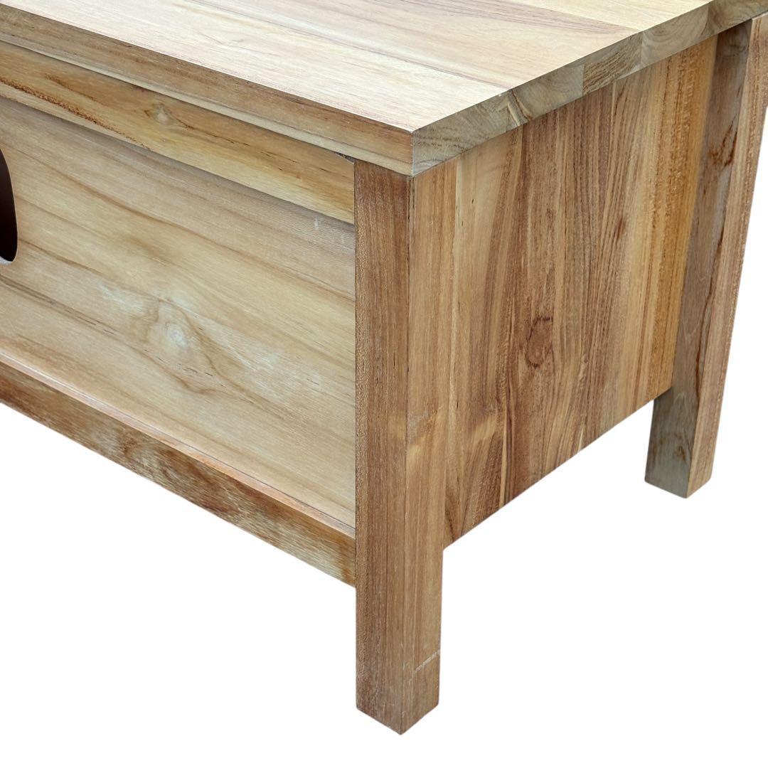 【週末セール】unico SOTO AVボード W1500 チーク無垢材 北欧風