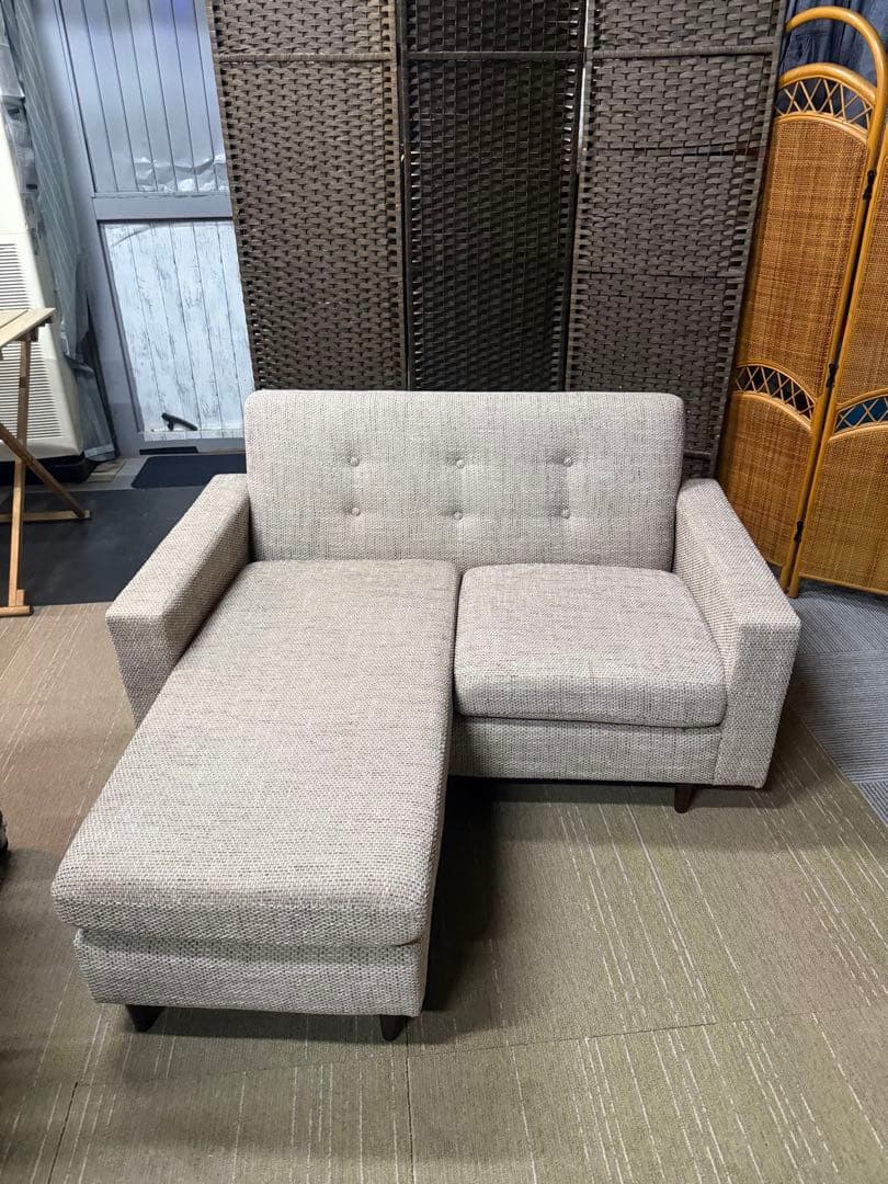 【美品】【洗浄消毒作業済】arne Himmel ヒンメル　2人掛けL字ソファ