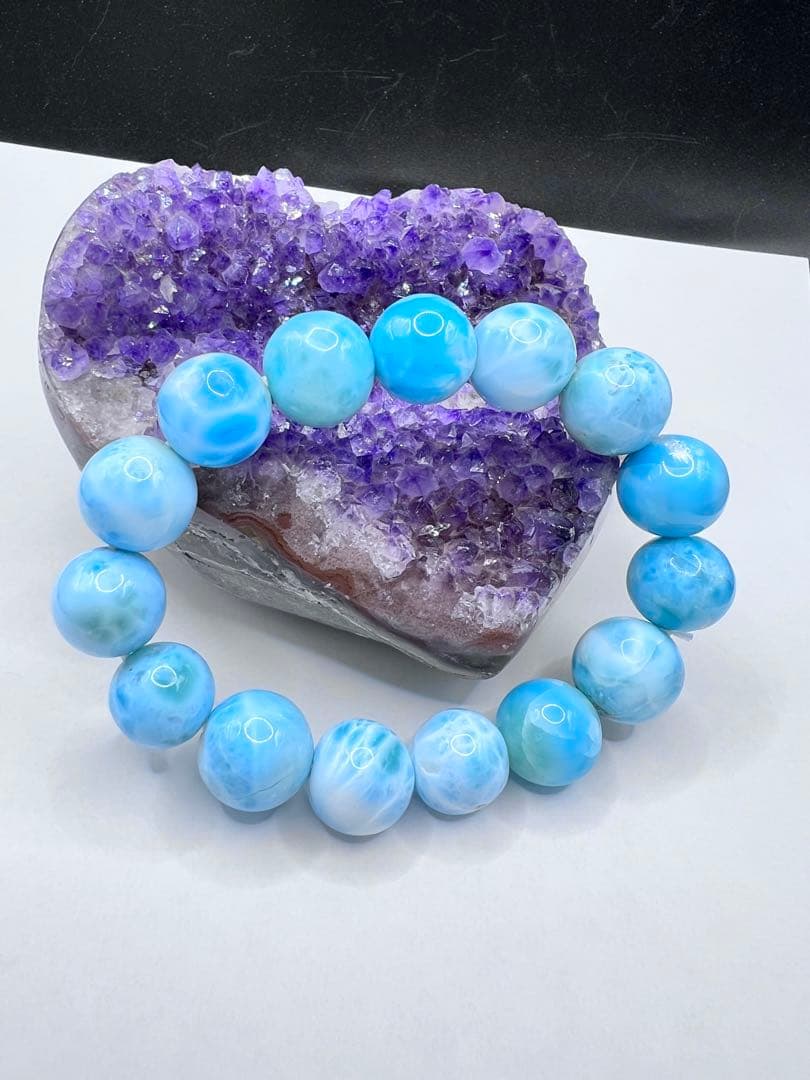 ラリマーブレスレット 内径16