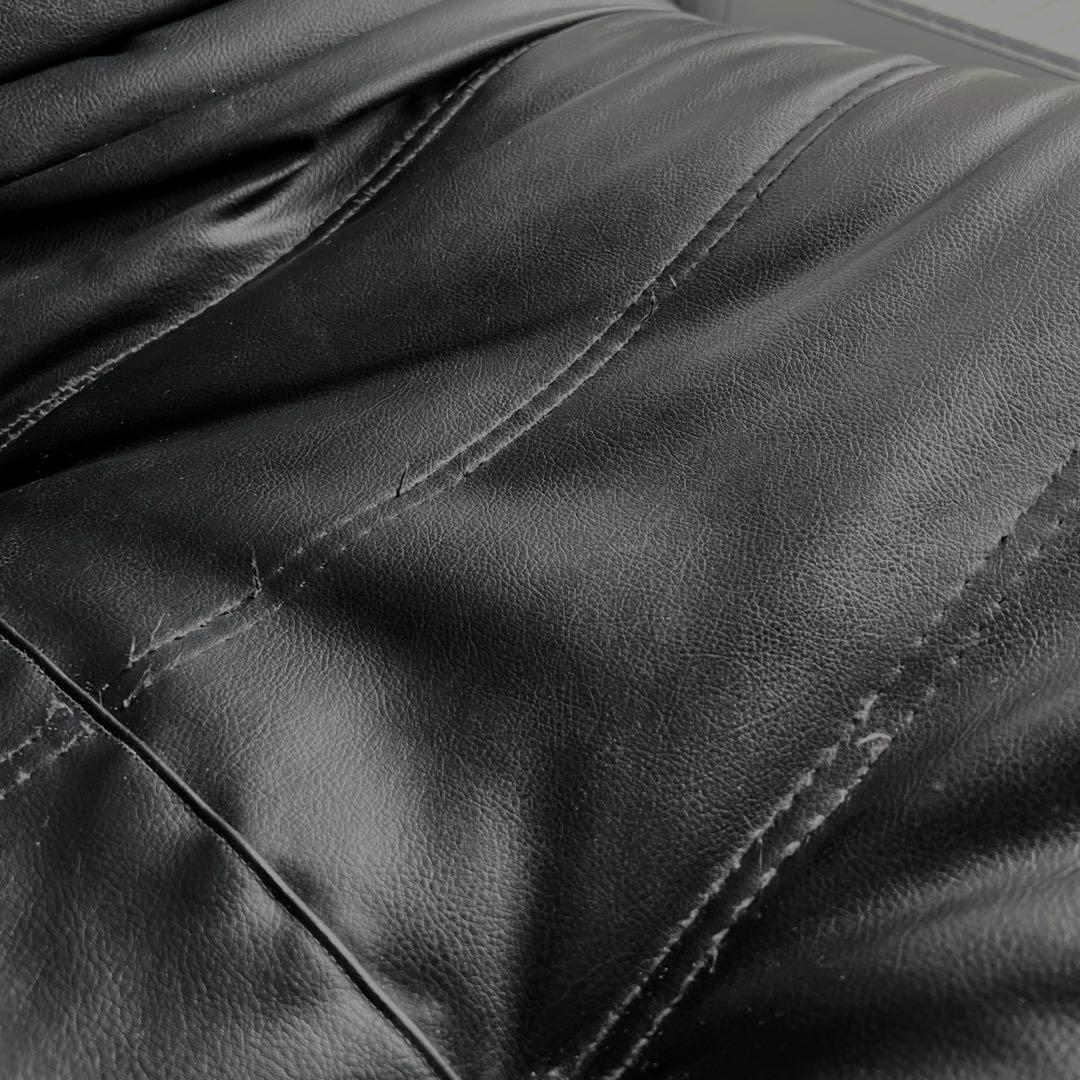 【正規品】リーンロゼ ligne rosetトーゴ　1人掛けソファ　ブラック