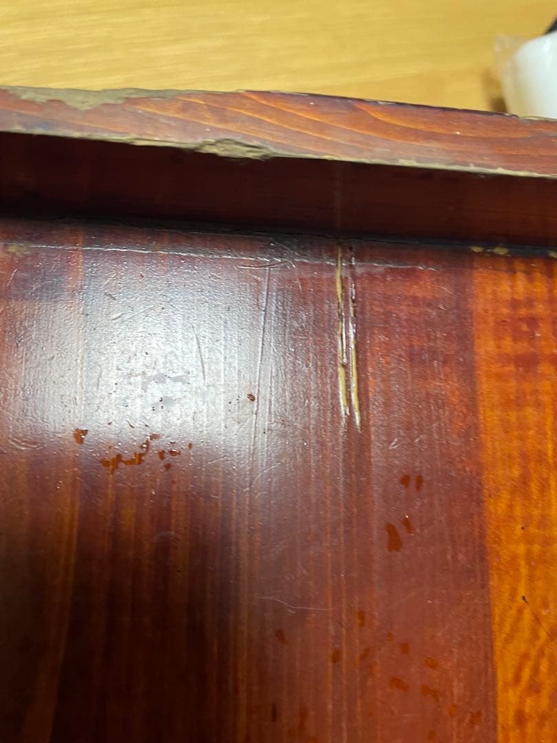 漆塗り　入れ子　7段　木箱　7個組　昭和レトロ　アンティーク　蓋付　ヴィンテージ