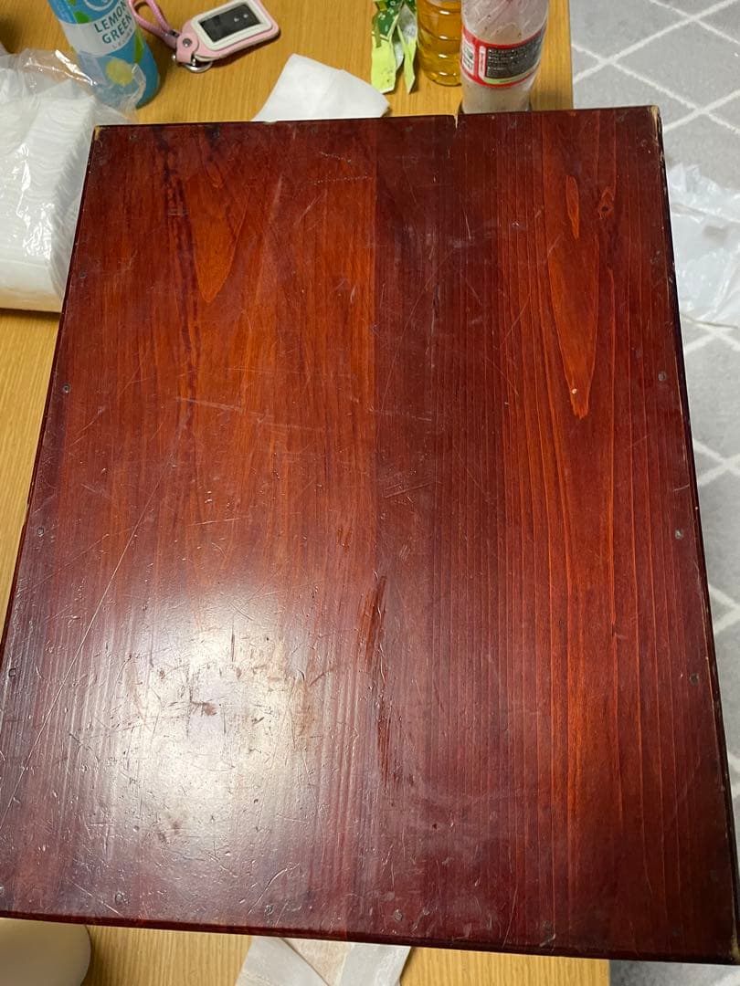 漆塗り　入れ子　7段　木箱　7個組　昭和レトロ　アンティーク　蓋付　ヴィンテージ