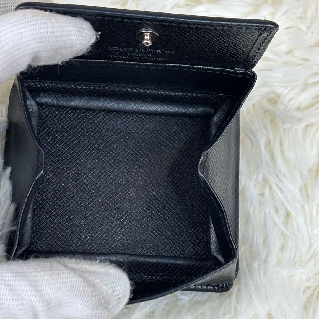 美品！ ルイヴィトン タイガ　ブラック ポルトモネボワットケース