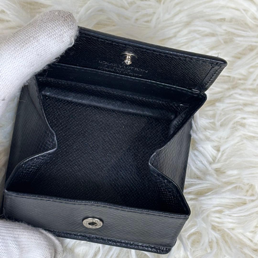 美品！ ルイヴィトン タイガ　ブラック ポルトモネボワットケース