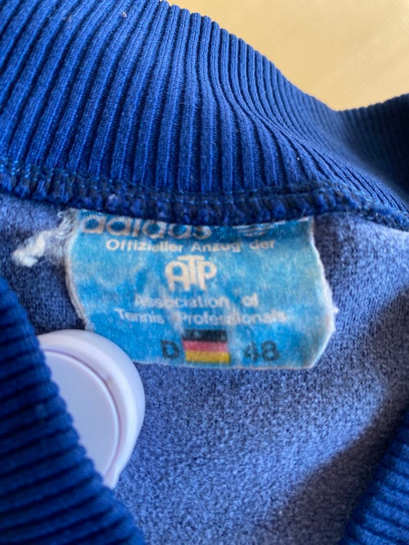 70's adidas トラックジャケット　ネイビー　希少　西ドイツ