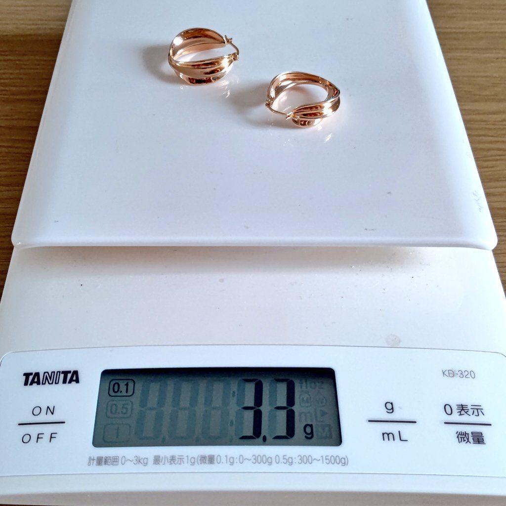 ちょんこ／k18大ぶりフープピアスカカオみたいなフープピアス大きいサイズ
