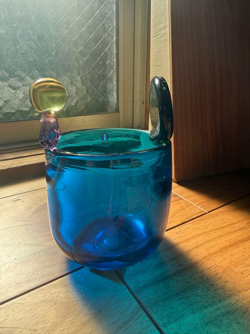 イッタラ　ポムポム ターコイズ pampula vase 90mm