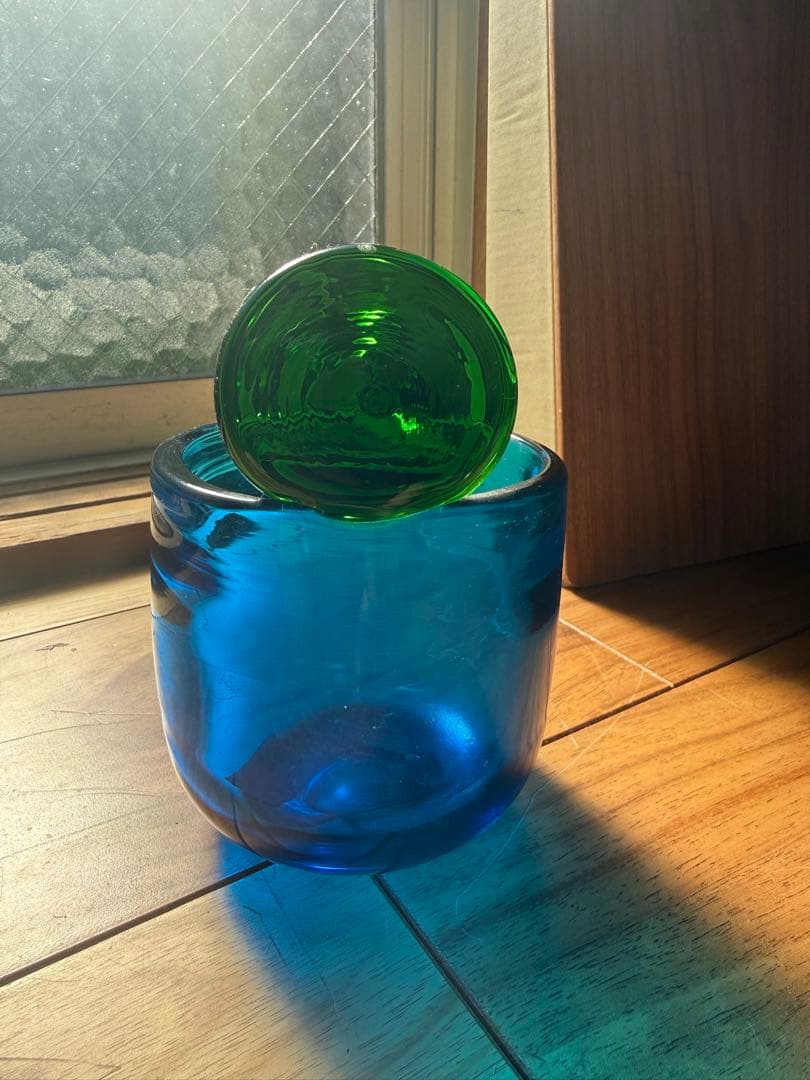 イッタラ　ポムポム ターコイズ pampula vase 90mm