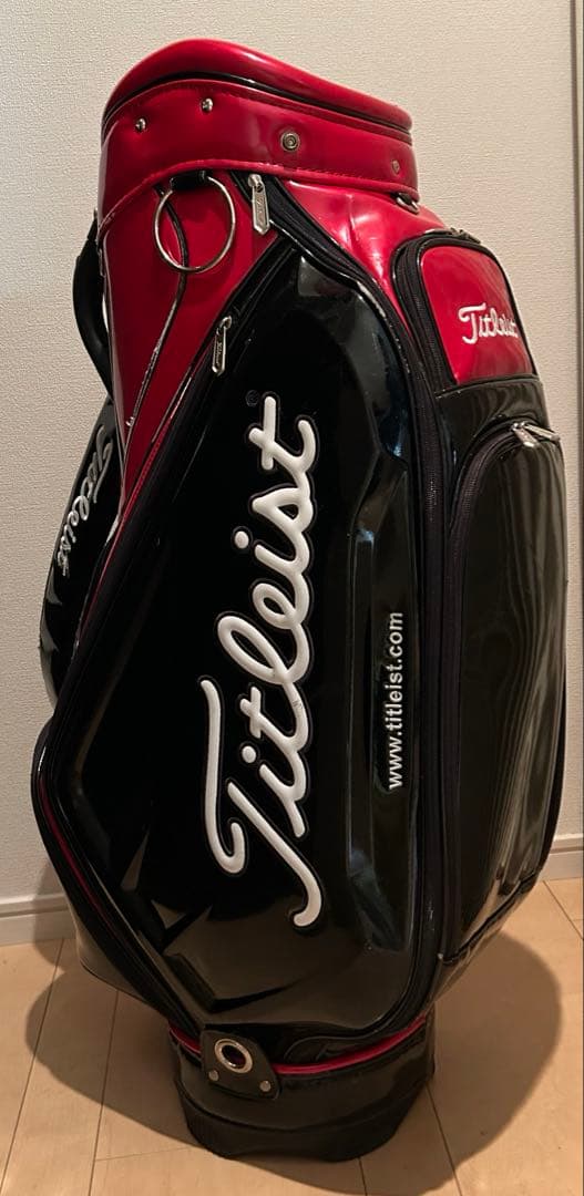 Titleist ゴルフバッグ 黒/赤
