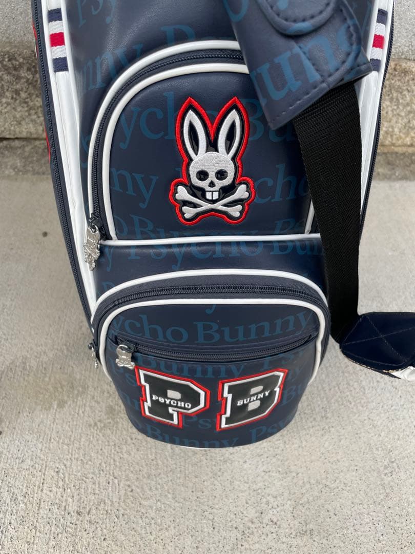 【お買い得】PSYCHO BUNNY キャディバッグ ネイビー