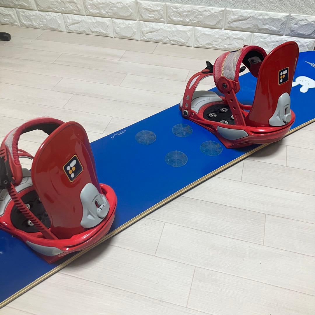 ケース付/elan エランスノーボードセット148cm FLUXバインM/L