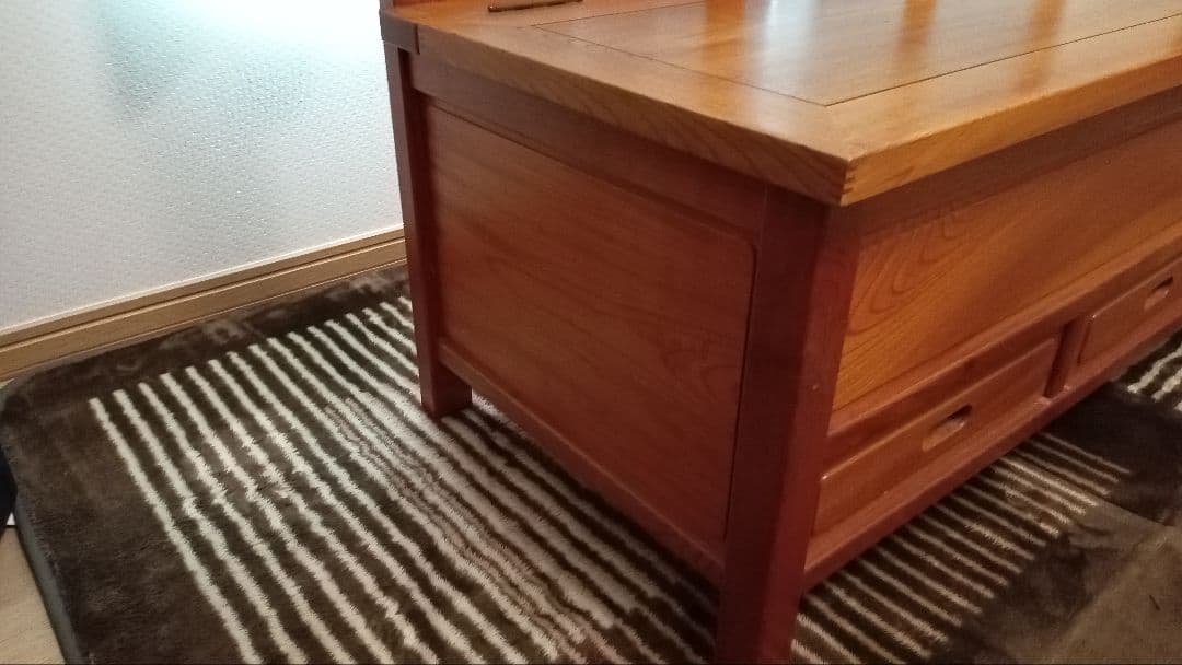 民芸家具 囲炉裏机 収納ベンチ 日本製 2～3人用