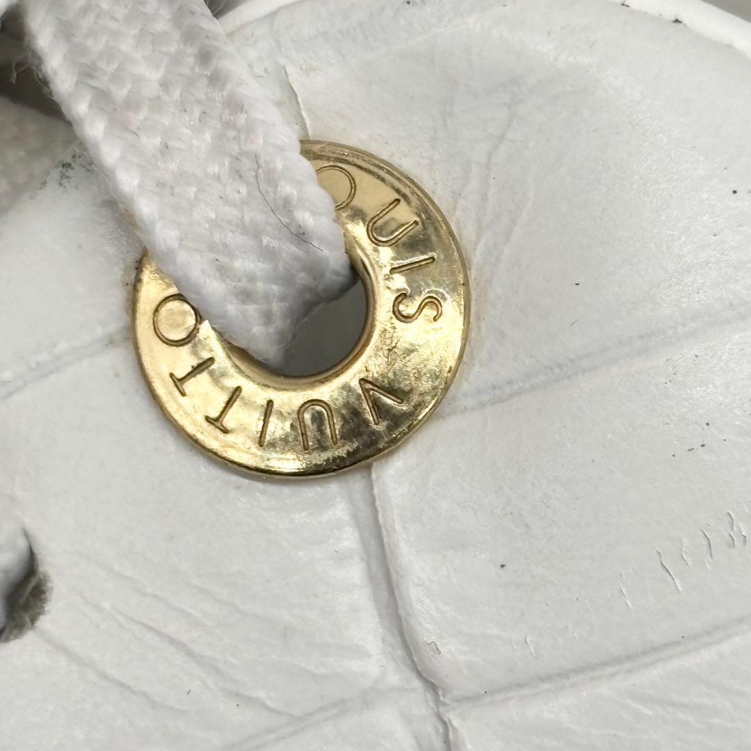 ✨美品✨ルイヴィトン レザースニーカー クロコ型押し ホワイト　24cm