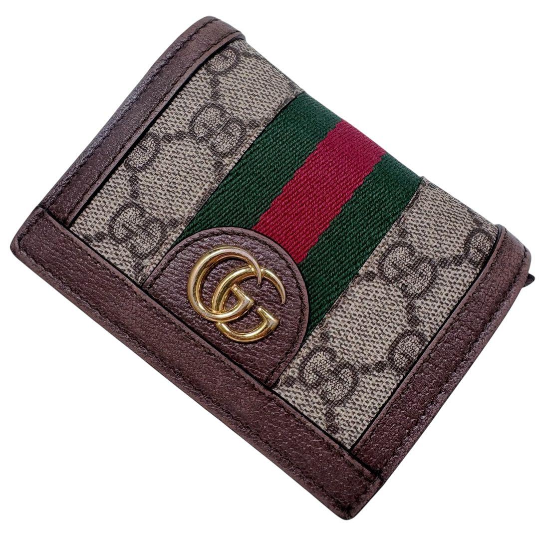 Gucci GGキャンバス 二つ折り財布