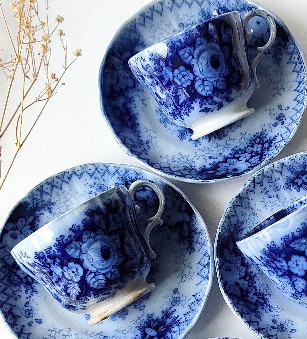 美品　JARDINIERE　c&s 　5客セット　フランスアンティーク